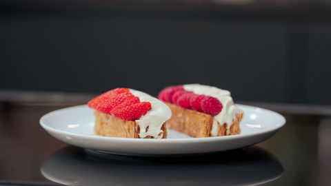 Strawberry vanilla millefeuille