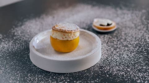 Pink Grapefruit Soufflé