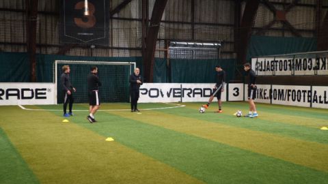 Practice 3: Striking in front of the goal